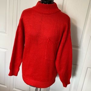 Vintage red Yarn works sweater size medium (12-14)